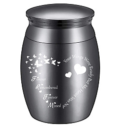 Сердце Комплект для кремации из сплава, с одноразовыми столовыми ложками, ткань для полировки серебра, мешочки для бархата, Сердце Pattern, 40.5x30 мм, 1 PC