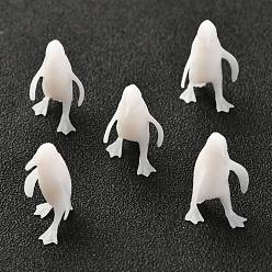 White 3D Resin Model, UV Resin Filler, Epoxy Resin Jewelry Making, Penguin, White, 18.5x11x10mm