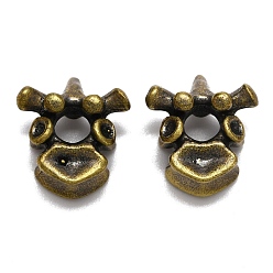 Antique Bronze Brass Beads, Spine Knife Dropping Beads, Bone, Antique Bronze, 20x18x13mm, Hole: 6mm