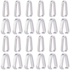 Нержавеющая Сталь Цвет 160 шт. 2 стили 304 быстроразъемные соединения из нержавеющей стали, связывающий кольца, цвет нержавеющей стали, 9~10x5.5~6x1.5~2.5 мм, 80 шт / стиль