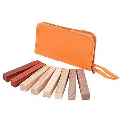 (52) Непрозрачная лаванда 8 шт 4 цвета деревянный блок, для изготовления ручки, кубоид, разноцветные, 13.3x2.1x2.1 см, 2 шт / цвет