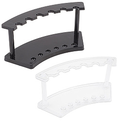 (52) Непрозрачная лаванда 2 наборы 2 цвета 6 пластиковый держатель для ручек с отверстием, разноцветные, 180x64x75 мм, 1 набор / цвет