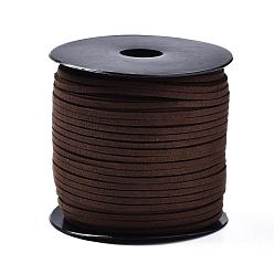 Coconut Brown Eco-Friendly Faux Suede Cord, Faux Suede Lace, Coconut Brown, 3.0x1.4mm, about 98.42 yards(90m)/roll