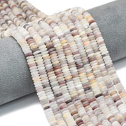 Другие Кварцы Нити бусин из матового натурального кварца, рондель, 6x2 мм, отверстие : 1 мм, около 150~160 шт / нитка, 14.57~14.96'' (37~38 см)