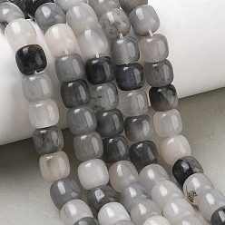 Cloudy Quartz Natural Cloudy Quartz Beads Strands, Barrel, 10x9mm, Hole: 1.4mm, about 46pcs/strand, 14.96''(38cm)