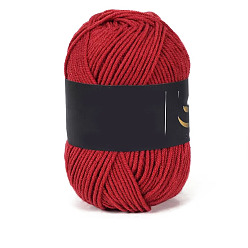 (123L) Белый крем непрозрачный блеск 4 пряжа из молочного акрилового волокна для тафтинговых ковриков, пряжа амигуруми, пряжа для вязания крючком, для свитера, шапки, носков, детских одеял, огнеупорный кирпич, 2.5 мм, около 113.74 ярдов (104 м) / моток