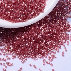 (DB1865) Silk Inside Dyed Berry AB MIYUKI Delica Beads, Cylinder, Japanese Seed Beads, 11/0, (DB1865) Silk Inside Dyed Berry AB, 1.3x1.6mm, Hole: 0.8mm, about 2000pcs/bottle, 10g/bottle