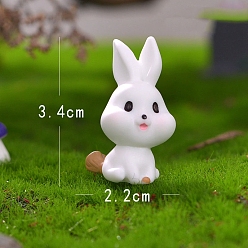 Кролик Хэллоуин скульптура из смолы украшения дисплея, для домашнего офисного стола, кролик, 34x22 мм