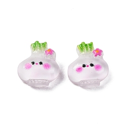 Vegetables Непрозрачные десять видов растительных кабошонов из смолы, овощи, 7x6.5x3 мм