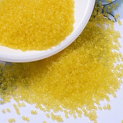 (DB1301) Окрашенный Прозрачный Желтый Бусины miyuki delica, цилиндр, японский бисер, 11/0, (дБ 1301) окрашенный прозрачный желтый, 1.3x1.6 мм, отверстия: 0.8 мм, около 10000 шт / мешок, 50 г / мешок