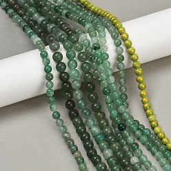 Смешанные камни Природных драгоценных камней смешанного бисер нитей, круглые, 3.5~29.5x4.5~12.5x4.5~9.5 мм, отверстие : 0.5~0.8 мм, около 13 шт / нитка, 14.69~15.39'' (37.3~39.1 см)