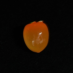 Other Fruits Украшения для кукольного домика из светящейся смолы, реквизит, имитация фруктов, светится в темноте, хурма, 11.5x14x11 мм