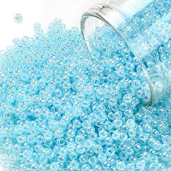 (143) Ceylon Aqua Круглые бусины toho, японский бисер, (143) цейлонский цвет морской волны, 11/0, 2.2 мм, отверстие : 0.8 мм, о 1111шт / бутылка, 10 г / бутылка