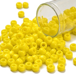 (42) Opaque Dandelion Тохо 3/0 круглые бусины, японский бисер, (42) непрозрачный одуванчик, 5.5 мм, отверстие : 1.9 мм, Около 300 шт / 50 г