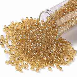 (103B) Medium Topaz Transparent Luster TOHO Round Seed Beads, Japanese Seed Beads, (103B) Medium Topaz Transparent Luster, 8/0, 3mm, Hole: 1mm, about 222pcs/bottle, 10g/bottle