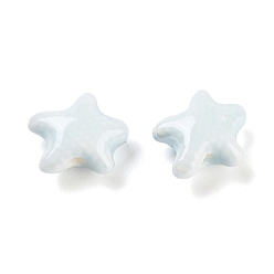 Морская звезда Фарфоровые бусины ручной работы, Famille выросли стиле, керамические бусины в виде морских звезд, 11.5x10x5.5 мм, отверстие : 1.8 мм, 2 шт / комплект