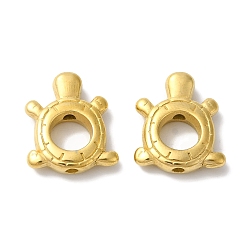 Золотой 304 рама из нержавеющей стали, черепаха, золотые, 15x13x4 мм, отверстие : 1.5 мм, 6 мм внутренним диаметром