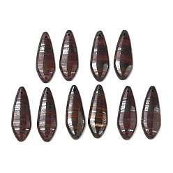 Kite Подвески из железа с изображением тигра из натурального дерева, подходящие геометрические подвески, воздушные змеи прелести, 38~38.5x13~13.5x4x4~4.5 мм, отверстие : 1.4~1.6 мм