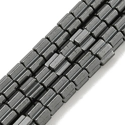 Немагнитные Гематит Немагнитные синтетический гематит бисер пряди, крестик, 6x6x5 мм, отверстие : 2.5 мм, около 78 шт / нитка, 15.94'' (40.5 см)