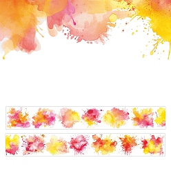 Светло-Вишневый Клейкие бумажные ленты, рулонная лента для декоративных наклеек, для изготовления карт, скрапбукинга, дневник, планировщик, конверт и блокноты, светло-вишневый, 70 мм, 2 м / рулон