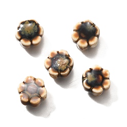 пшеница Фарфоровые бусины ручной работы, цветок, цвет пшеницы, 9.5x10x5~5.5 мм, отверстие : 1.8~2.2 мм