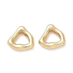 Triángulo Anillos de unión de acero inoxidable texturizados, larga duración plateado, dorado, triángulo, 304 mm, diámetro interior: 15x15x3.5 mm