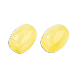 Yellow Resin Beads, Imitation Jade, Barrel, Yellow, 14x12mm, Hole: 2mm