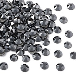 23980 272 Hematite Камни preciosa® crystal hotfix с плоской основой, чешский хрусталь, круглый(438 11 612 шатон роза вива 12 ®), 23980 272 гематит, ss 16 (3.8~4 мм)