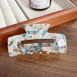 Светло-Голубой Акриловые заколки для волос на когтях, для женщин девушек, прямоугольные, Небесно-голубой, 47x85 мм