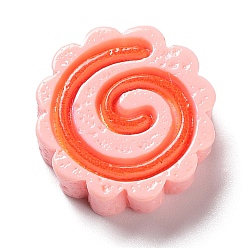 Food Непрозрачная смола декодирует кабошоны, имитация еды, питание, 17.5x5.5 мм