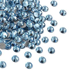 60000 Aquamarine Камни preciosa® crystal hotfix с плоской основой, чешский хрусталь, круглый(438 11 612 шатон роза вива 12 ®), 60000 аквамарин, ss 16 (3.8~4 мм)
