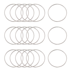 Нержавеющая Сталь Цвет Устойчив к потускнению 304 соединительное кольцо из нержавеющей стали, цвет нержавеющей стали, 40x1 мм, внутренний диаметр: 37.5 мм