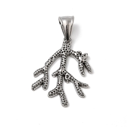 Нержавеющая Сталь Цвет 304 Настройки горный хрусталь из нержавеющей стали кулон, ветки прелести, цвет нержавеющей стали, пригодный для стразов 1 мм, 30x24x3 мм, отверстие : 9 мм