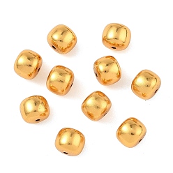 Настоящее золото 24K Латунные бусины, рондель, долговечный, без свинца и без кадмия, реальный 24 k позолоченный, 0.8x7 мм, отверстие : 1.2 мм