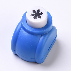 Случайный Цвет Пластиковые наборы для пунша для скрапбукинга и бумажных промыслов, бумажные формочек, снежинка, случайный один цвет или случайный смешанный цвет, 33x26x32 мм