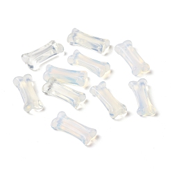 Опал Опаловые скульптуры в форме собачьей кости, для любителей собак, украшение домашнего дисплея, 10~11.5x23~25x5~7 мм