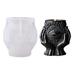 Белый Силиконовые формы для свечей на Хэллоуин, глаз стража, формы для литья гипсовой смолы, готическом стиле, белые, 114x105x70 мм