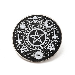 Negro Planeta con broche de aleación kont de marinero para ropa de mochila, negro, 30x1.7 mm