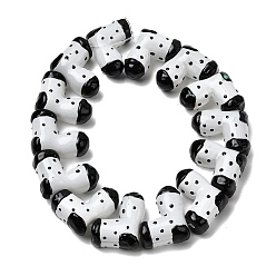 Черный Стеклянные эмалевые бусины ручной работы, бусины ручной работы, Рождественский чулок, чёрные, 17.5~22.5x21.5~22.5x10.5~11.5 мм, отверстие : 1.6 мм