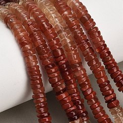 Feldspar Gradient Color Natural Feldspar Beads Strands, Heishi Beads, Disc, 6x1.5~3mm, Hole: 0.5mm, about 194pcs/strand, 16.14''(41cm)