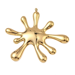 Золотой 304 из нержавеющей стали большие кулоны, брызги очарования, ионное покрытие (ip), долговечный, золотые, 69.5x73x4.5 мм, отверстие : 2.3 мм