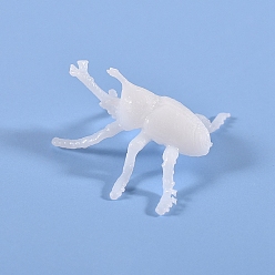 Insects Миниатюрные модели животных с силиконовым наполнителем, изготовление свечей из пищевого силикона, белые, насекомые, 1.8x2x1.1 см