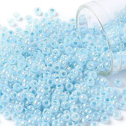 (919) Ceylon Forget Me Not Круглые бусины toho, японский бисер, (919) цейлон не забывай меня, 8/0, 3 мм, отверстие : 1 мм, Около 1110 шт / 50 г