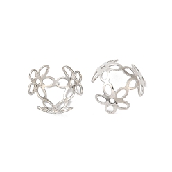 Платина Покрытие стойки из латуни, 3-лепесток, долговечный, платина, 4.2x12.1 мм, отверстие : 4.2x3.7 мм