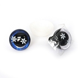 Темно-Синий Снежинка узор пластиковая кукла безопасность ремесло глаз, с распоркой, для поделок куклы игрушки кукольные плюшевые животные изготовление, темно-синий, 14 мм