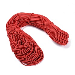 Красный Эластичный шнур круглого, со слоем снаружи и резины внутри, красные, 3 мм, около 100 ярдов / пачка (300 футов / пачка)