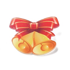 Christmas Bell Акриловые значки на рождественскую тему, железная брошь, Рождественский колокольчик, 32x39x2 мм