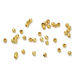 Золотой Латунные бусины, рондель, долговечный, стойки покрытие, без свинца и без кадмия, граненые, золотые, 2.5x2 мм, отверстие : 1 мм