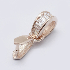 Розовое Золото 925 кулон из серебра кубического циркония, ледоруб и щепотку поручительств, розовое золото , 15 мм, отверстия: 3x6 мм, штифты: 0.5 мм