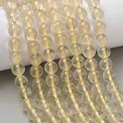 Лимонный Кварц Нити из натуральных бусин лимонного кварца (обработанных нагреванием), круглые, 8 мм, отверстие : 0.8 мм, около 47 шт / нитка, 14.96'' (38 см)